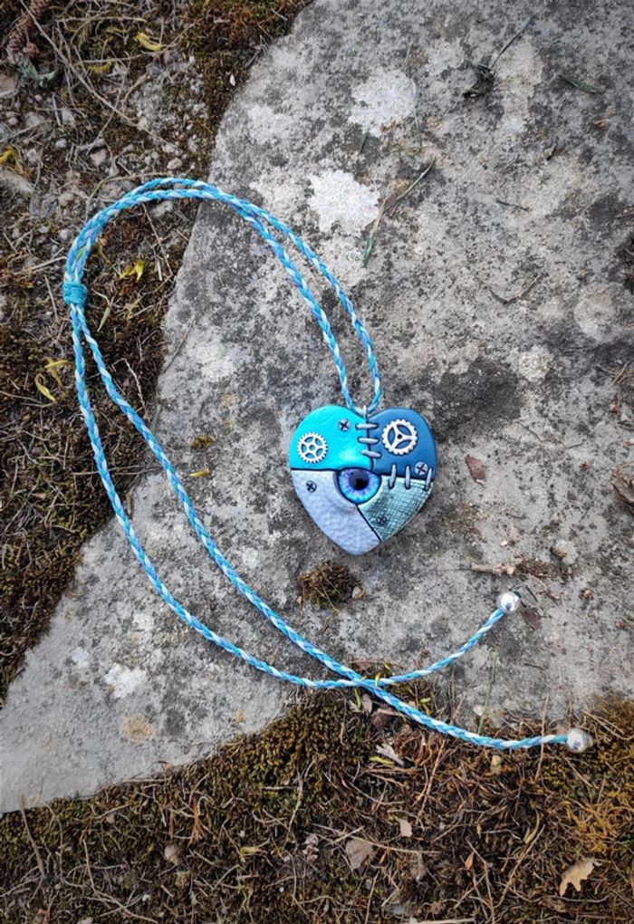 Collier coeur steampunk - photo numéro 4