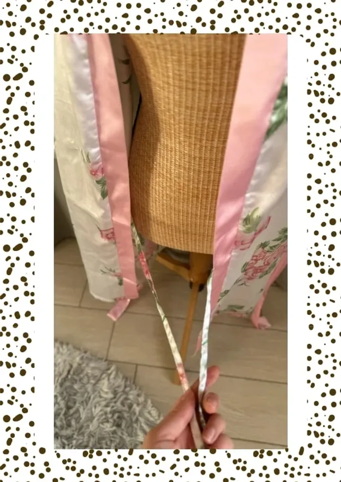 Kimono fleuri satiné 💐 | Taille unique - photo numéro 6