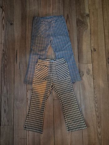 Lot de 2 pantalons à carreaux