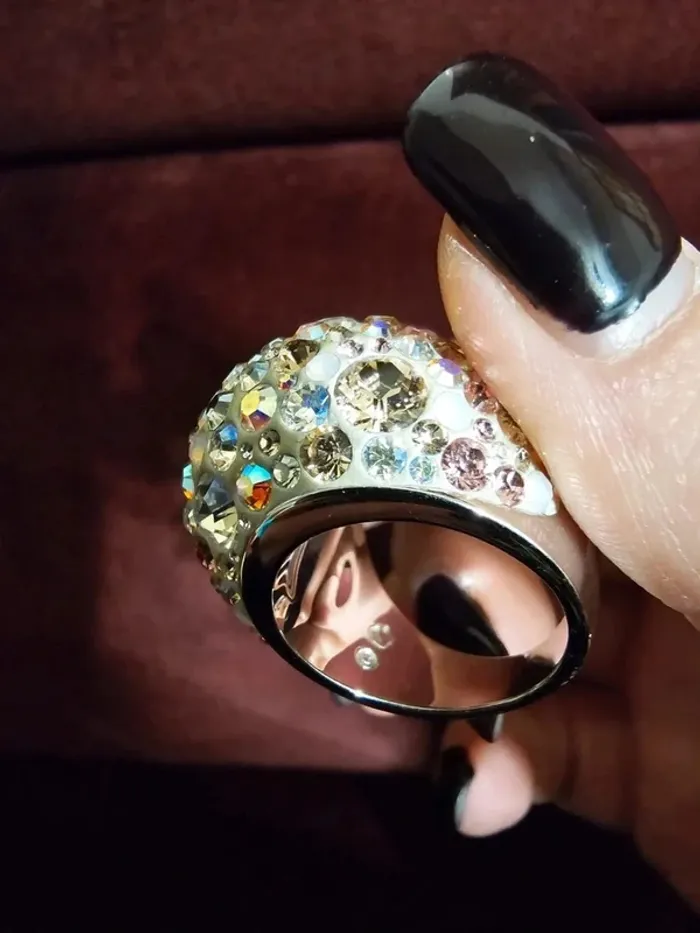 Bague Swarovski Scintillante Taille 58 (18.5mm) - Élégance Assurée ! - photo numéro 7