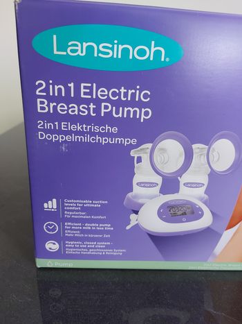 Tire-lait électrique Lansinoh 2 en 1 – Neuf