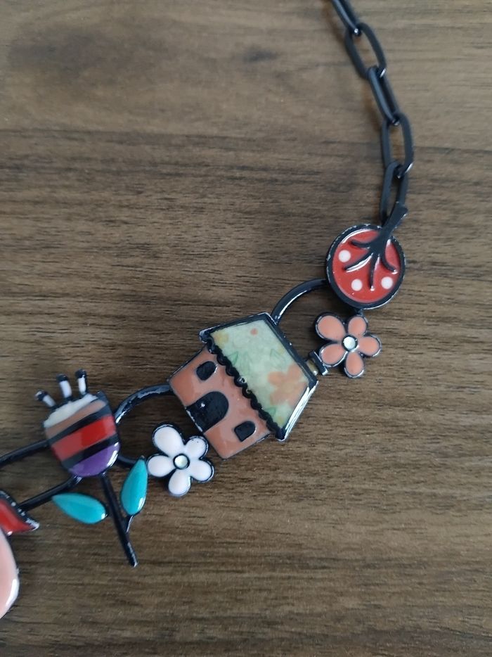 Collier fantaisie  métallique  fille - photo numéro 4