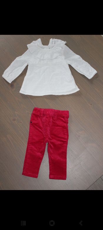 Ensemble pantalon avec chemisier