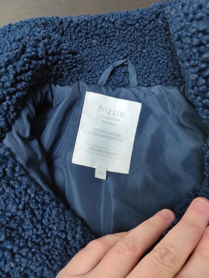 Manteau teddy nounours bleu marine bel&bo 6 ans comme neuf - photo numéro 2