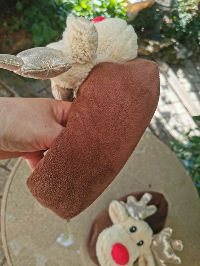 Chaussons Rennes de Noel pour enfant - photo numéro 4