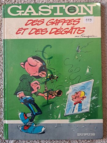 📚 BD Gaston tome 6 Des gaffes et des dégâts - 1987