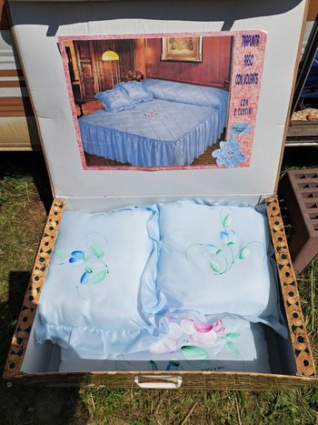 Couvre lit + 2 coussins