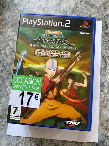 avatar le dernier maître de l’air ps2