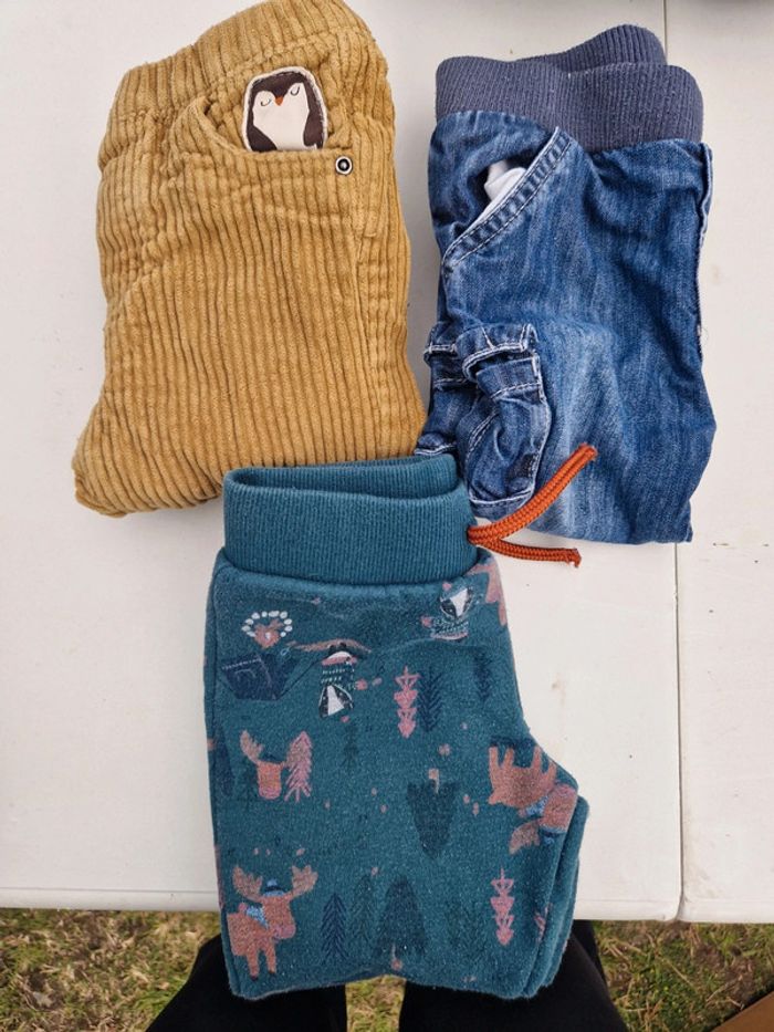 Lot 3 pantalons 12 mois