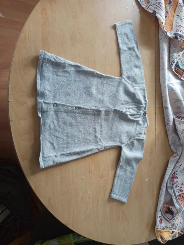 Robe pull gris à paillettes - photo numéro 4