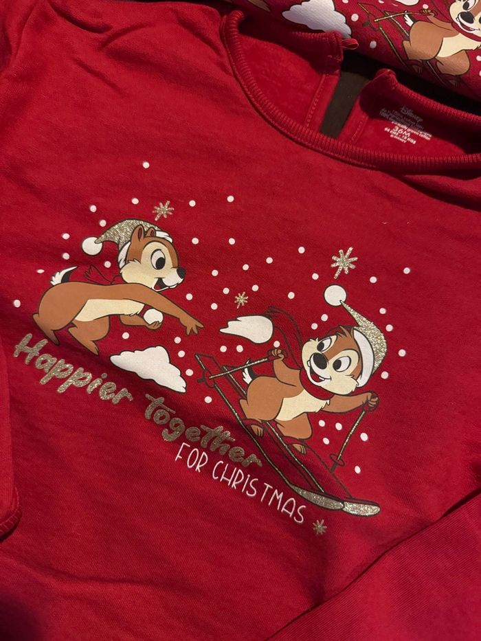 Pull sweat Noël Tic et Tac 36 mois neuf Jumeaux - photo numéro 3