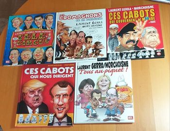 Lot de 5 albums bandes-dessinées avec Laurent Gerra parfait état