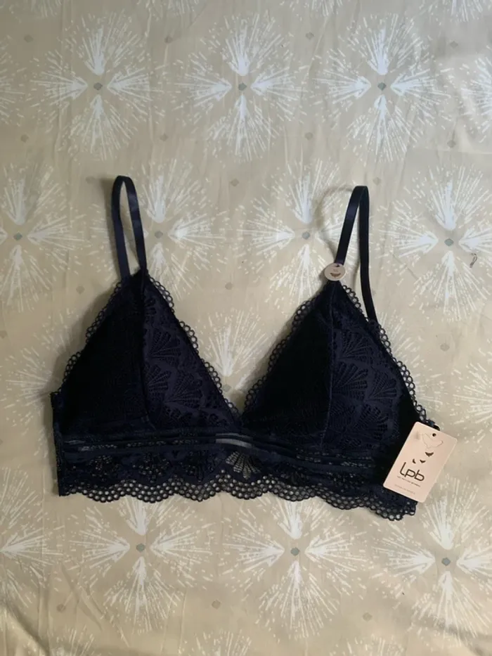 Soutien gorge les petites bombes taille XL bleu marine - photo numéro 8