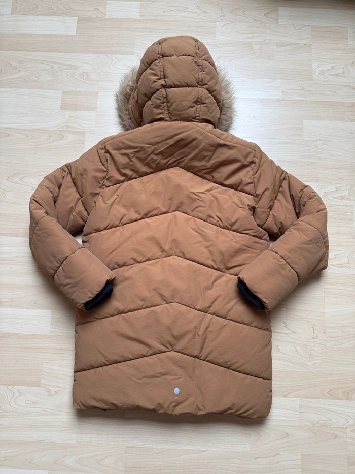 Manteau parka doudoune chaude camel - photo numéro 7