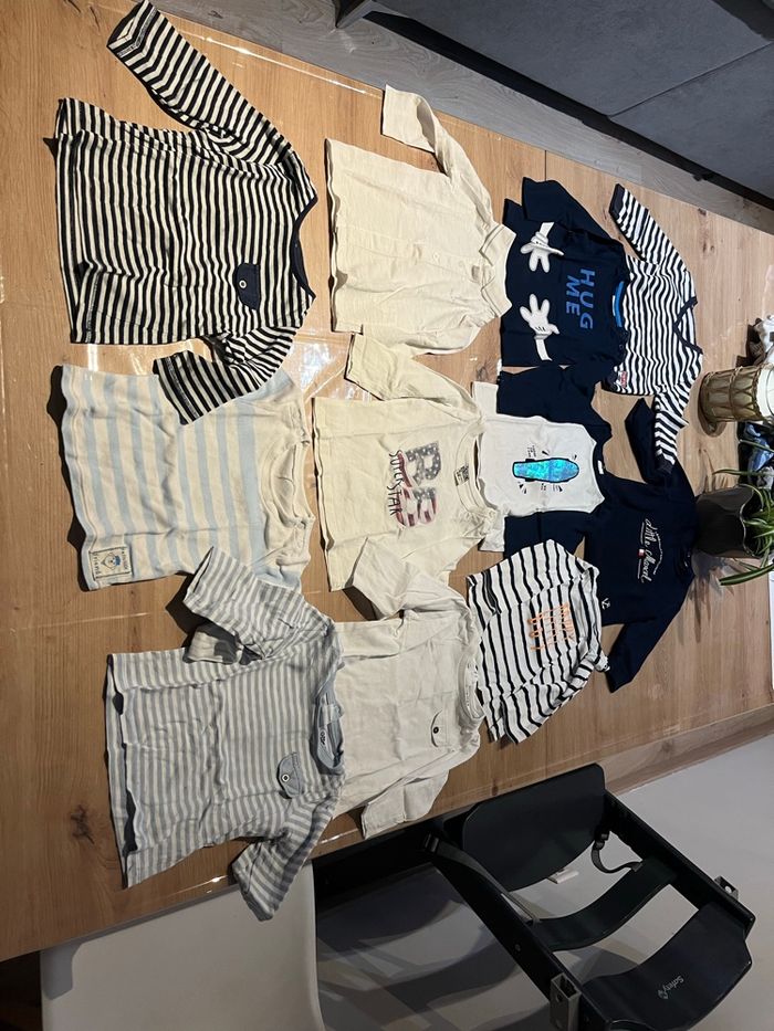 Lot vêtements hiver garçons 6 et 9 mois: 50 pièces  diverses marques - photo numéro 2