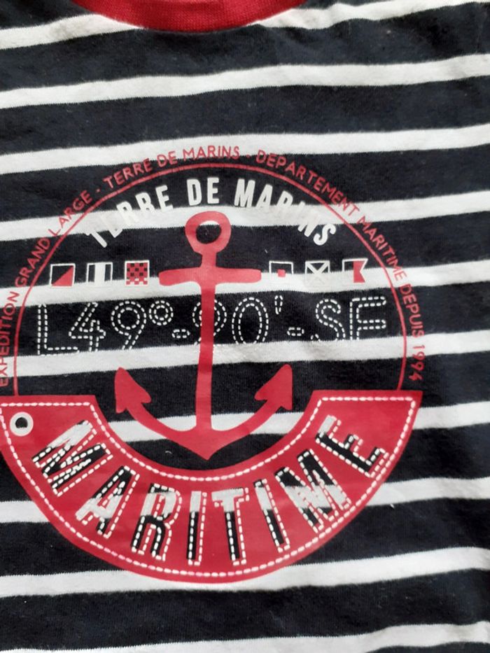 T-shirt 10 ans terre de marins - photo numéro 2
