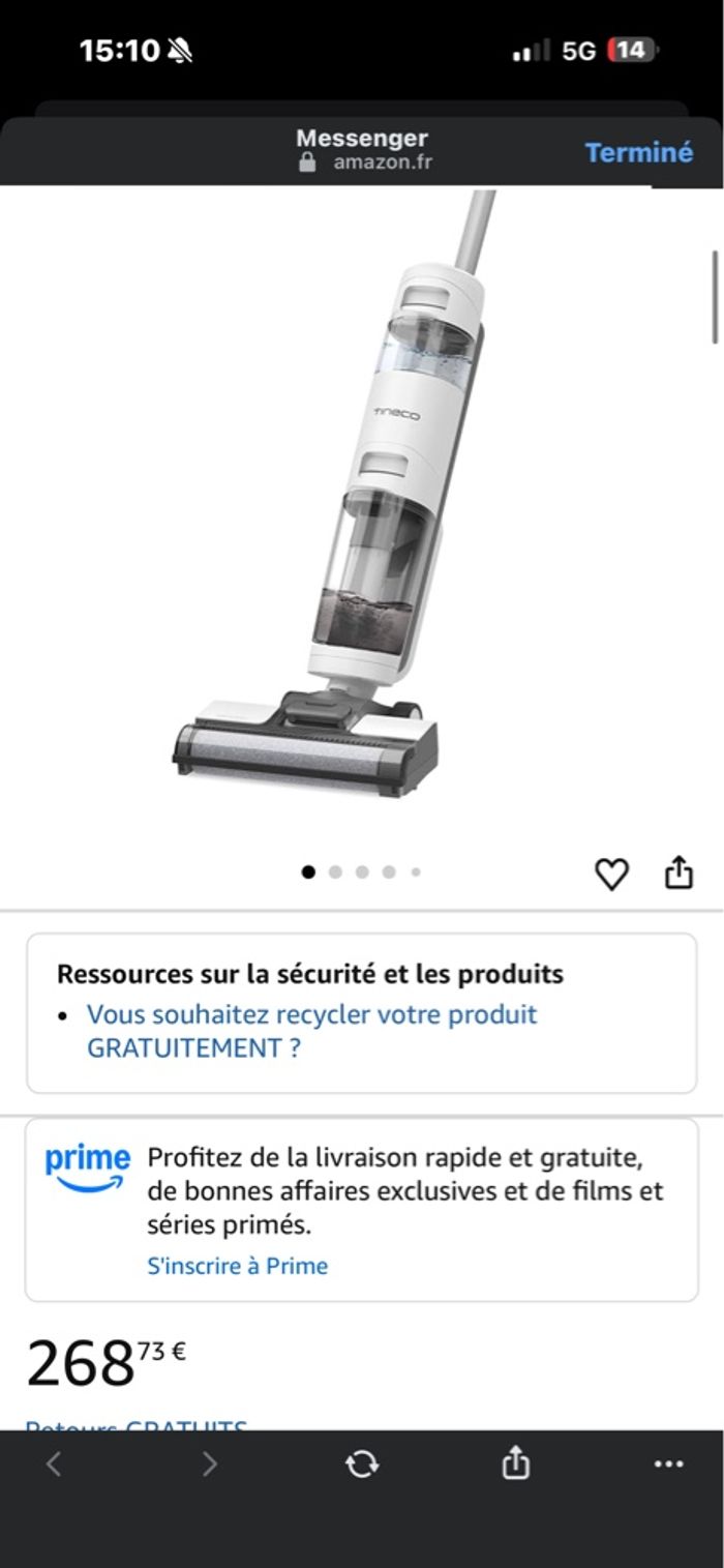 Aspirateur laveur tineco ifloor 3 breeze - photo numéro 3