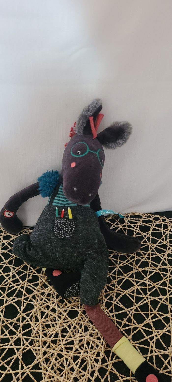 Moulin Roty Doudou Peluche Anne Cheval Lunette Broc & Roll 55Cm - photo numéro 2