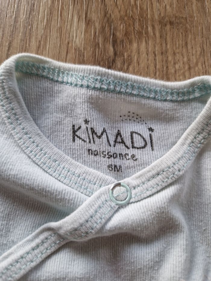 Body Cache-Cœur Kimadi 6 Mois - Vert d'Eau "Une Douce Nuit" - photo numéro 3