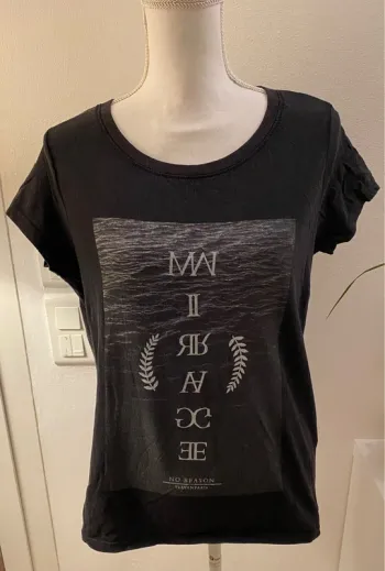 Eleven Paris Tee Shirt Noir Inscriptions Taille 36/S