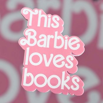 Sticker Autocollant Barbie Love Books
