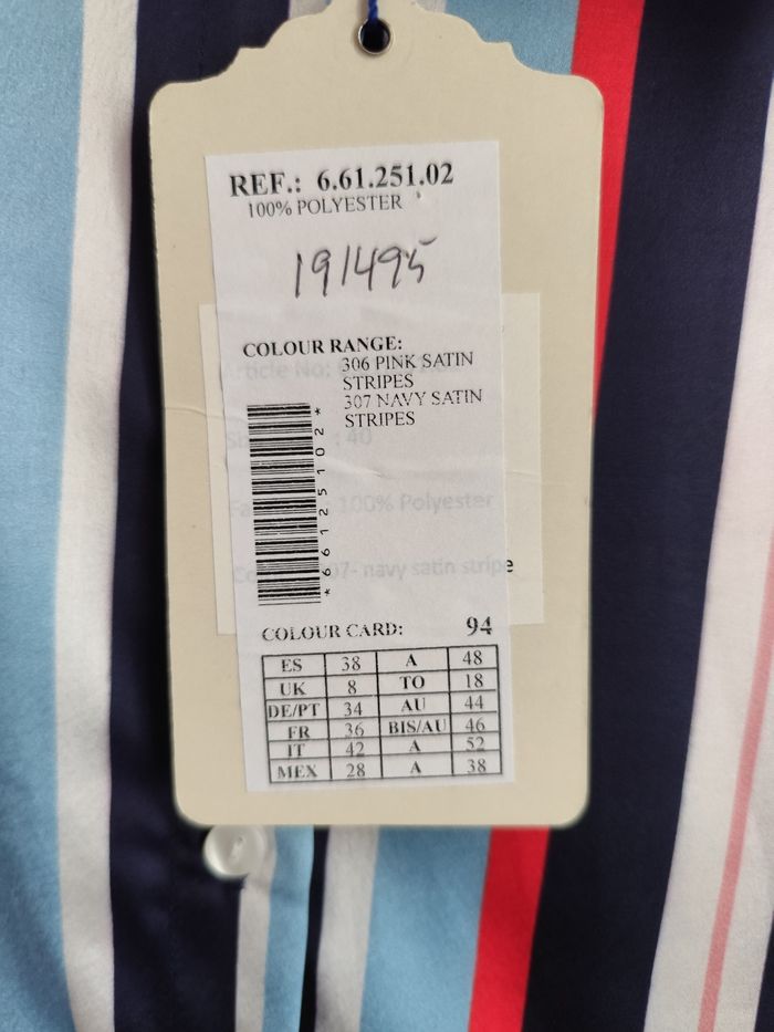 Chemisier à rayure en satin taille 38 - photo numéro 4