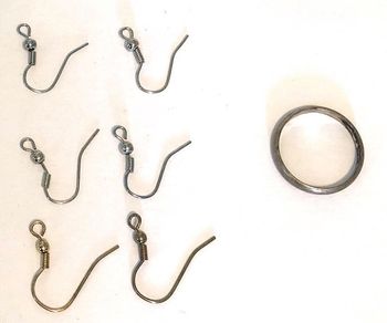 Lot 3 paires boucles d'oreille + Bague