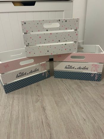 Lot boîte rangement fille