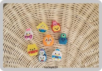 Lot de 8 Jibbitz neufs – Héros Disney / Pixar – Accessoires Crocs