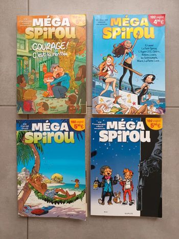 Lot de 4 méga Spirou