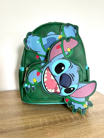 Sac Loungefly backpack Christmas Lights Stitch Light-up Disney