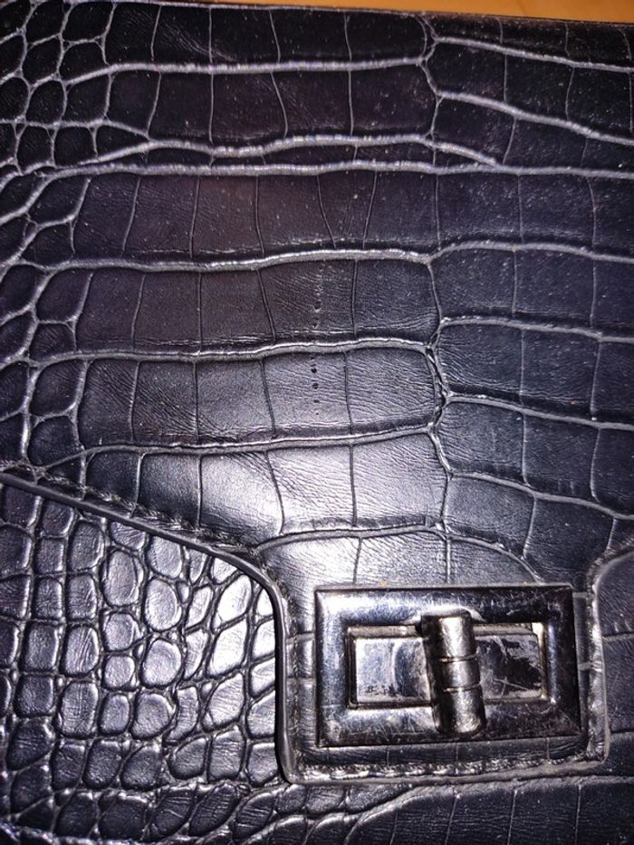 Sac a main rigide boucle et croco - photo numéro 7