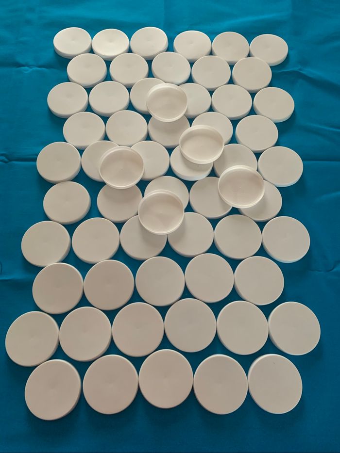 50 couvercles pour pots de yaourts diamètre 55 mm