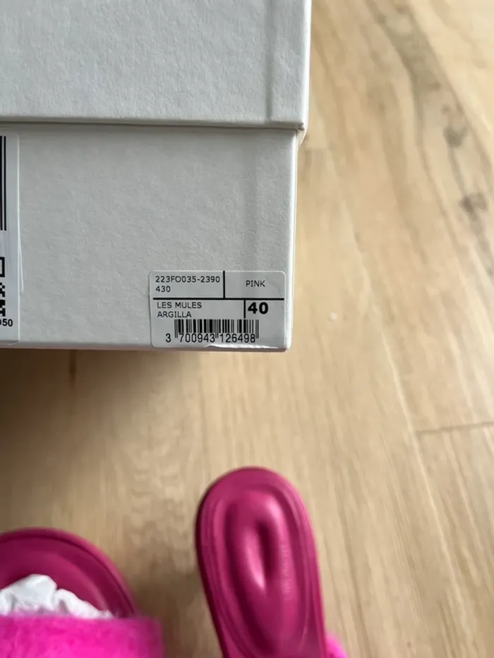 Jacquemus Les Mules Argilla Rose Taille 40 - photo numéro 5