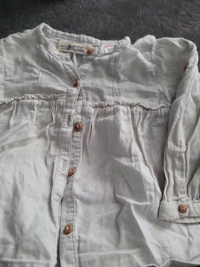 Tunique ecru  zara  2 ans - photo numéro 2