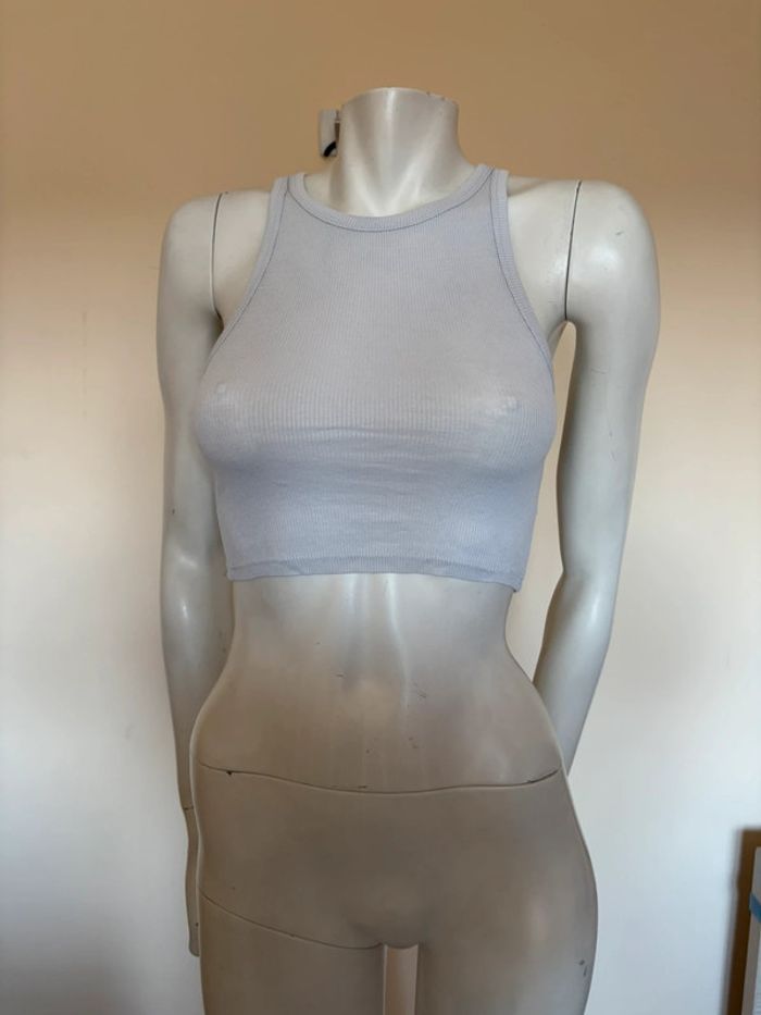 🤍 Top court blanc Zara Taille S 🤍