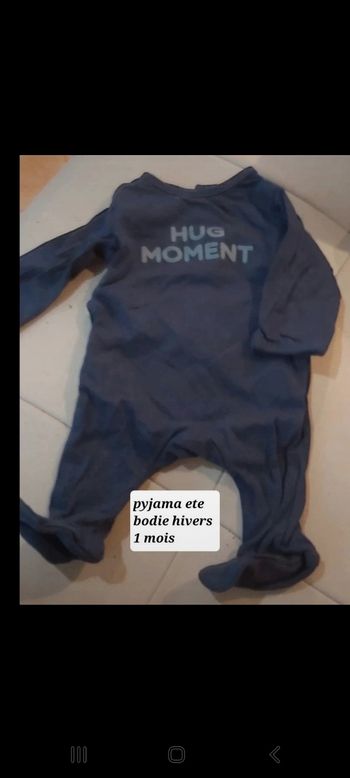Body hivers ou pyjama ete 1 mois