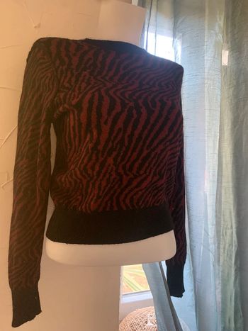 Pull Kookai taille XS bordeaux noir brillant