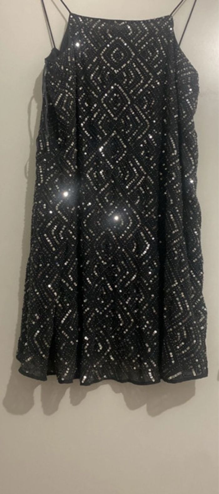 Robe paillettes mango