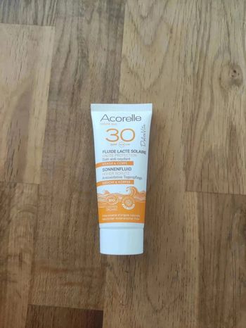 Arorelle Fluide Lacté Solaire SPF30 – Neuf avec étiquettes