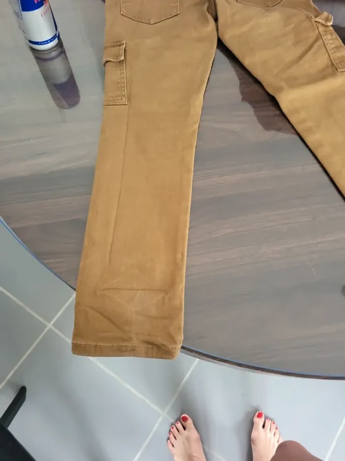 Pantalon beige jean 8 ans kiabi - photo numéro 6