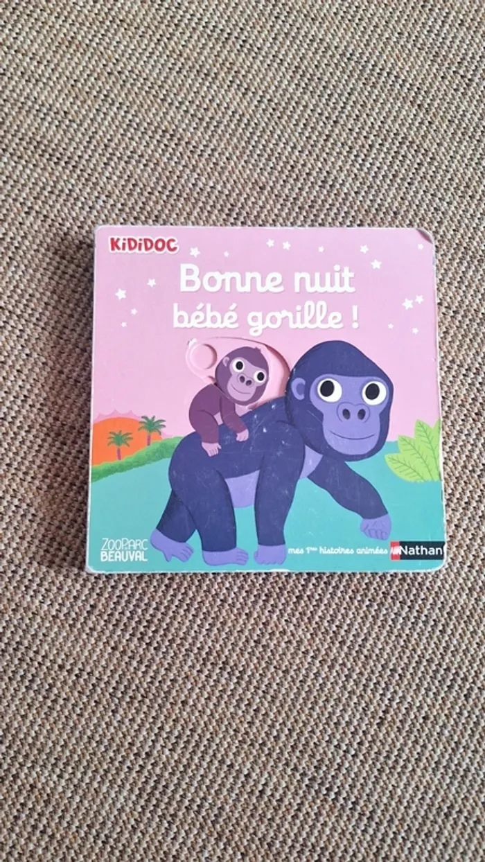 Livre Kididoc " Bonne nuit bébé gorille "