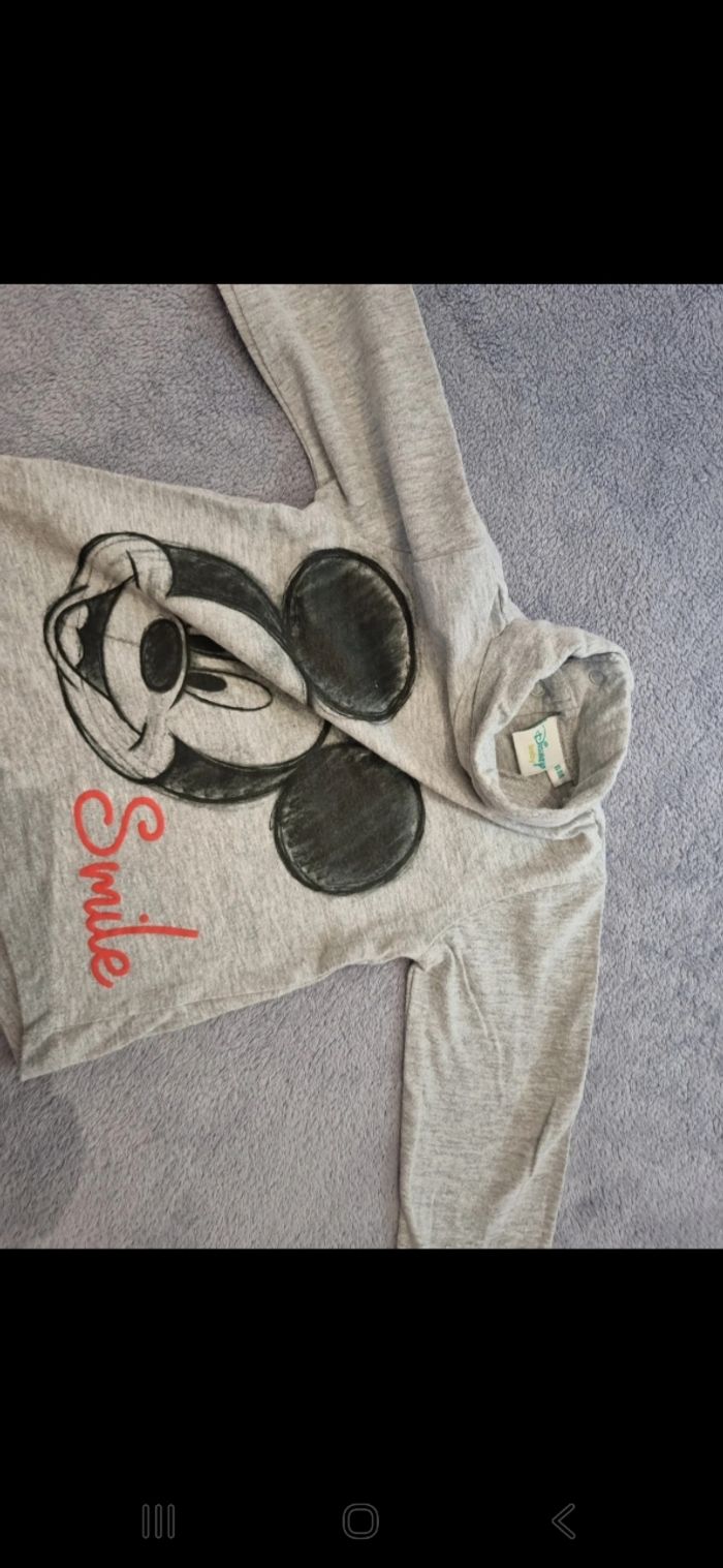 Manche longue mickey disney - photo numéro 2