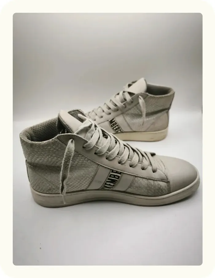 Baskets montantes effet écailles reptile Homme Taille 42 - photo numéro 2
