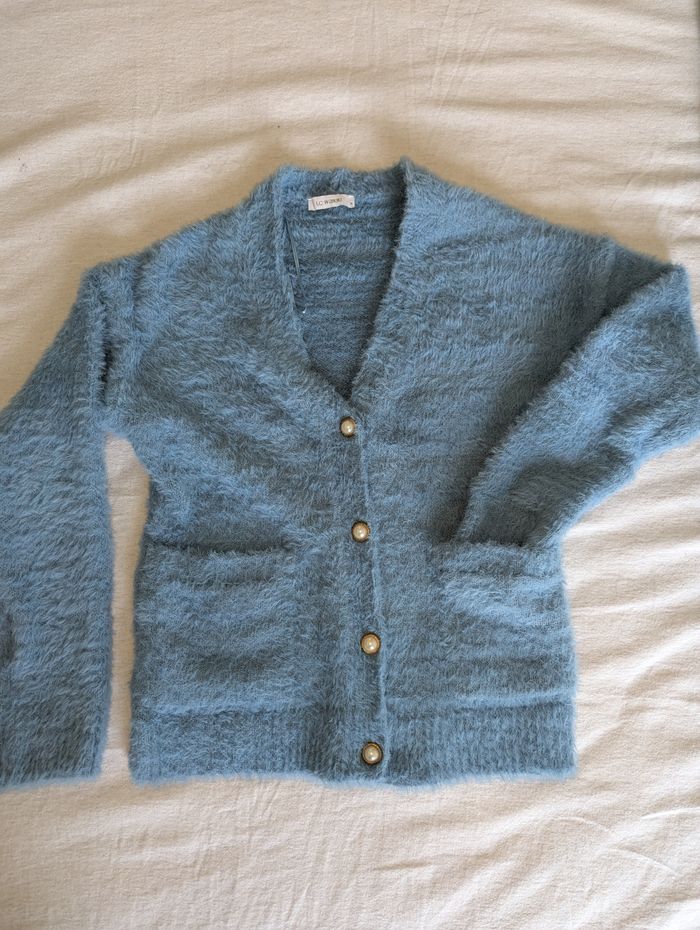 Gilet LC waikiki taille S cardigans bleu ciel - photo numéro 2