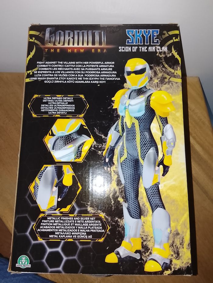 gormiti - figurine articulée de 27 cm scion avec armure