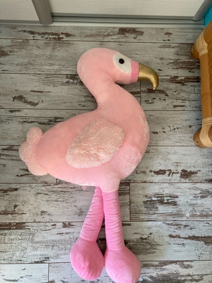 Grande peluche Flamand rose - photo numéro 3
