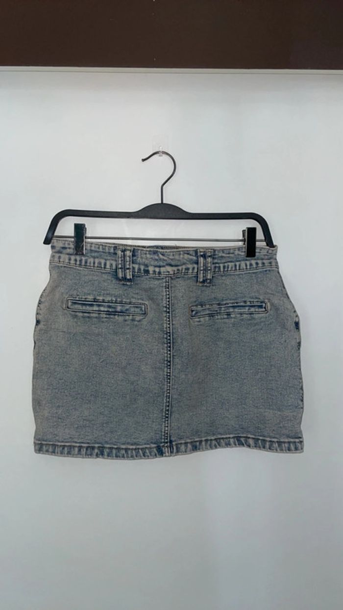 Mini-jupe Cargo en Jean Délavé Shein Bae - Neuve avec Étiquette - Taille S (Mesures) - photo numéro 2