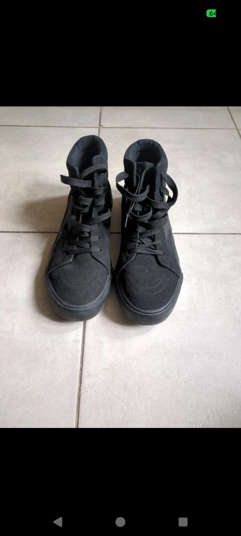 Chaussure montante en tissu