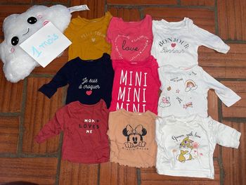 Teeshirt manches longues 1 mois